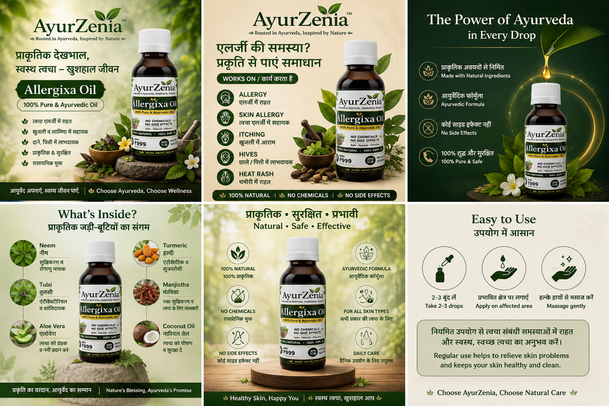 Allergixa Oil 100% Ayurvedic Allergy Oil