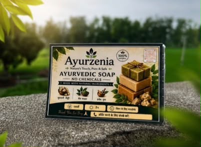 100% Ayurvedic Neem Multani Mitti Aloevera Herbal Soap (4pcs)